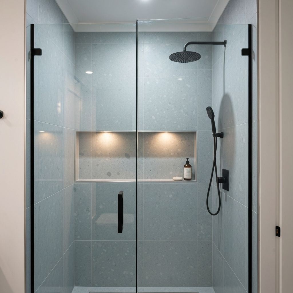 Minimalist Walk-In Shower